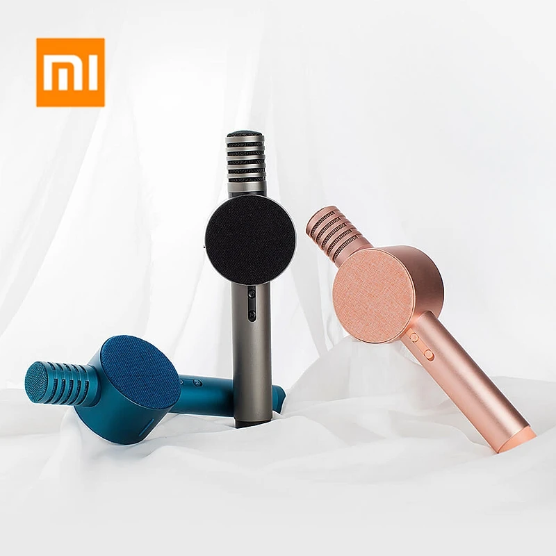 3 цвета Xiaomi KTV Ручной беспроводной Bluetooth микрофон динамик коробка караоке звук микрофон реверберации громкий динамик