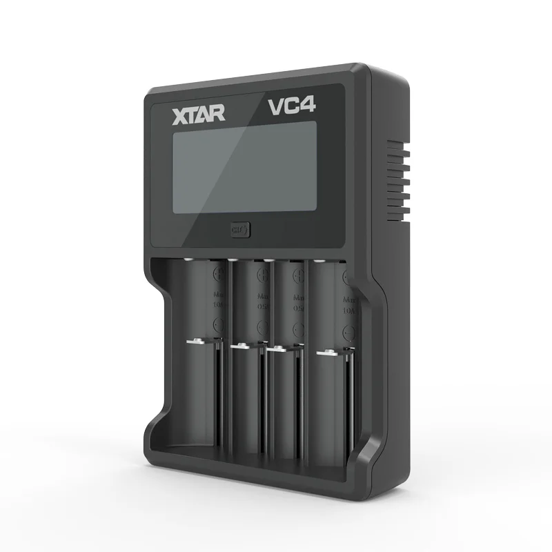 XTAR 18650 Зарядное устройство VC2 VC2S VC4 VC4S 3,6 V 3,7 в 20700 21700 литий-ионный аккумулятор Батарея Зарядное устройство/VC4S QC3.0/VC2S POWER BANK Батарея Зарядное устройство - Цвет: VC4