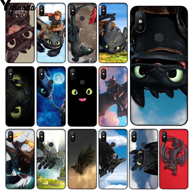 

Yinuoda toothless How To Train Your Dragon HTTYD Soft Phone Case for Xiaomi Redmi 5 5Plus Note4 4X Note5 6A Mi 6 Mix2 Mix2S