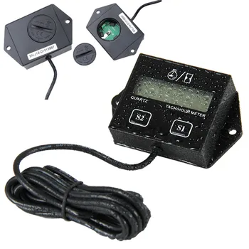 

Car Waterproof Digital Motor timers Hour Meter Tachometer Gauge Engine LCD Display For Moto Marine Boat Motor Stroke Engine