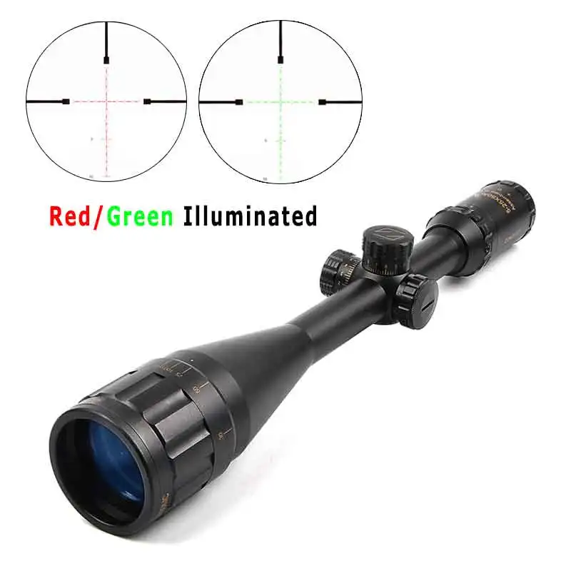 

5-25x50 AOMC Riflescopes Hunting Red Green illuminated Reticle Rifle Scope Hunting Scopes Luneta Para Rifle Caza