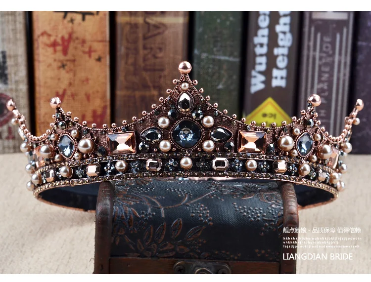 Винтажное украшение для волос в стиле барокко Королевская корона