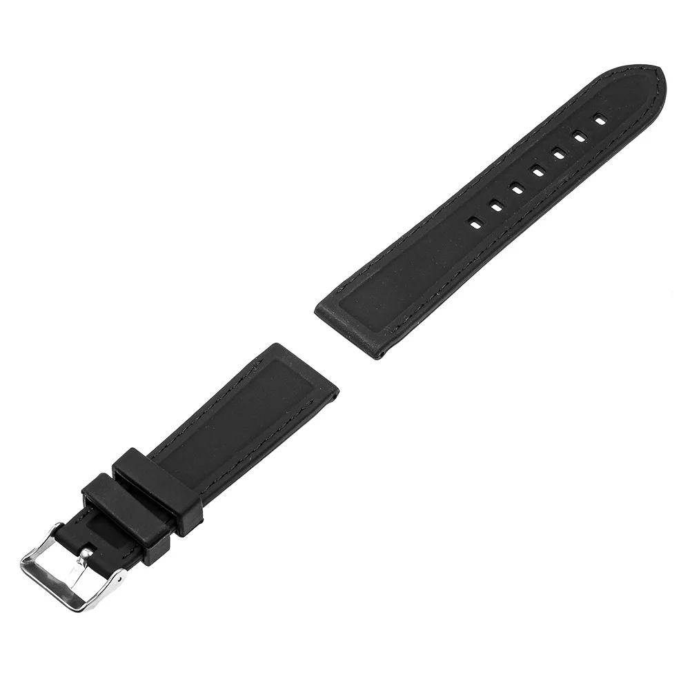 Ремешок силиконовый для часов Motorola Moto 360 2 46 мм резиновый браслет Samsung Gear R380 Neo R381 Live