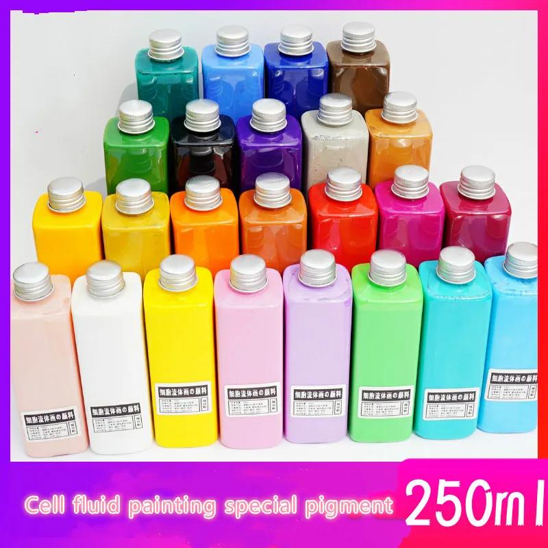 

Cell Effect Liquid Propylene Fluid Painting Diy Material Setting Pigment Marble Effect 250ml
