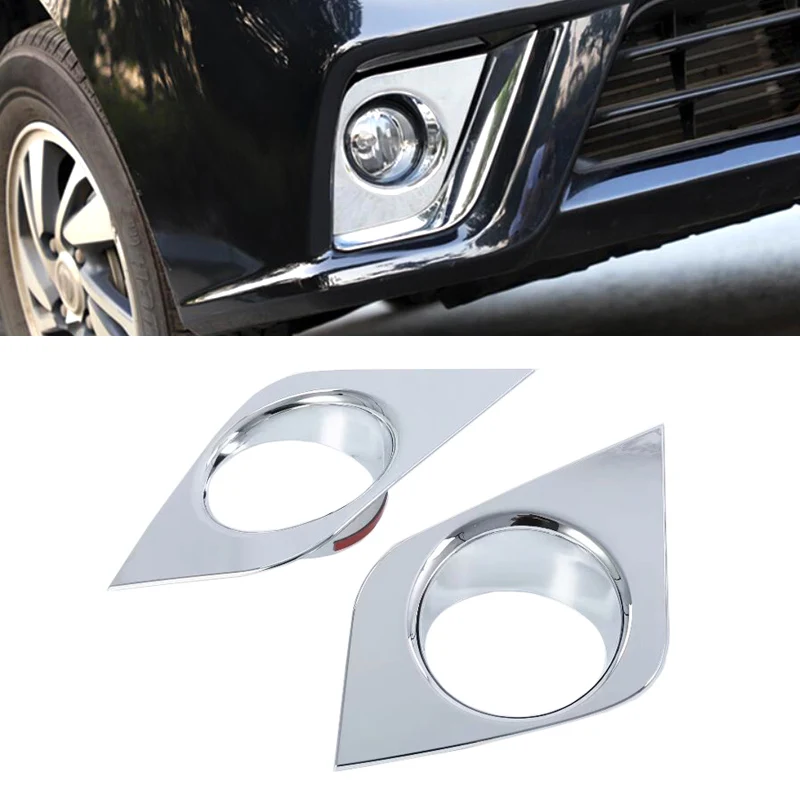 

For Nissan NV200 Evalia 2018 ABS Chrome Front Fog Lamp Light Cover Trim Car Styling Auto Accessories Decoration Cover