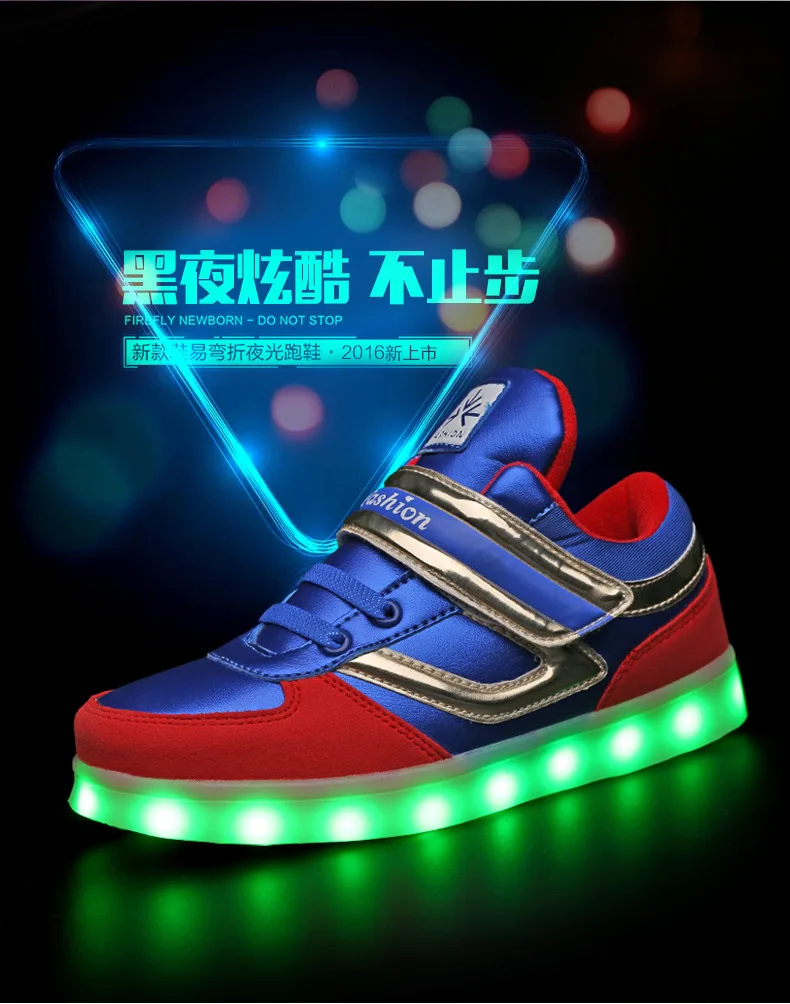 Светящиеся кроссовки для мальчиков, светящиеся кроссовки с светильник, детская обувь с подсветкой, USB светящиеся красовки, светодиодный светильник, кроссовки, размер 26-37