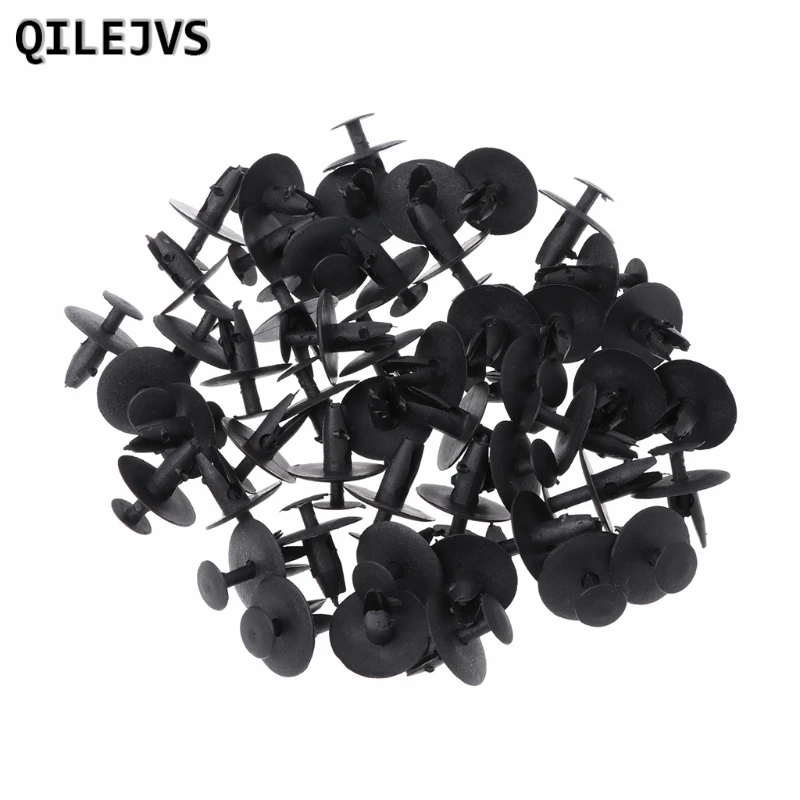 

QILEJVS 50 Pcs Auto Fastener Soundproof Insulation Fender Clip For Peugeot 307 308 408 206 Citroen C4 #kui