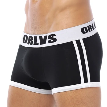 

ORLVS Brand Men boxers cotton sexy men underwear Men underpants male panties shorts U convex pouch Gay Men Boxer