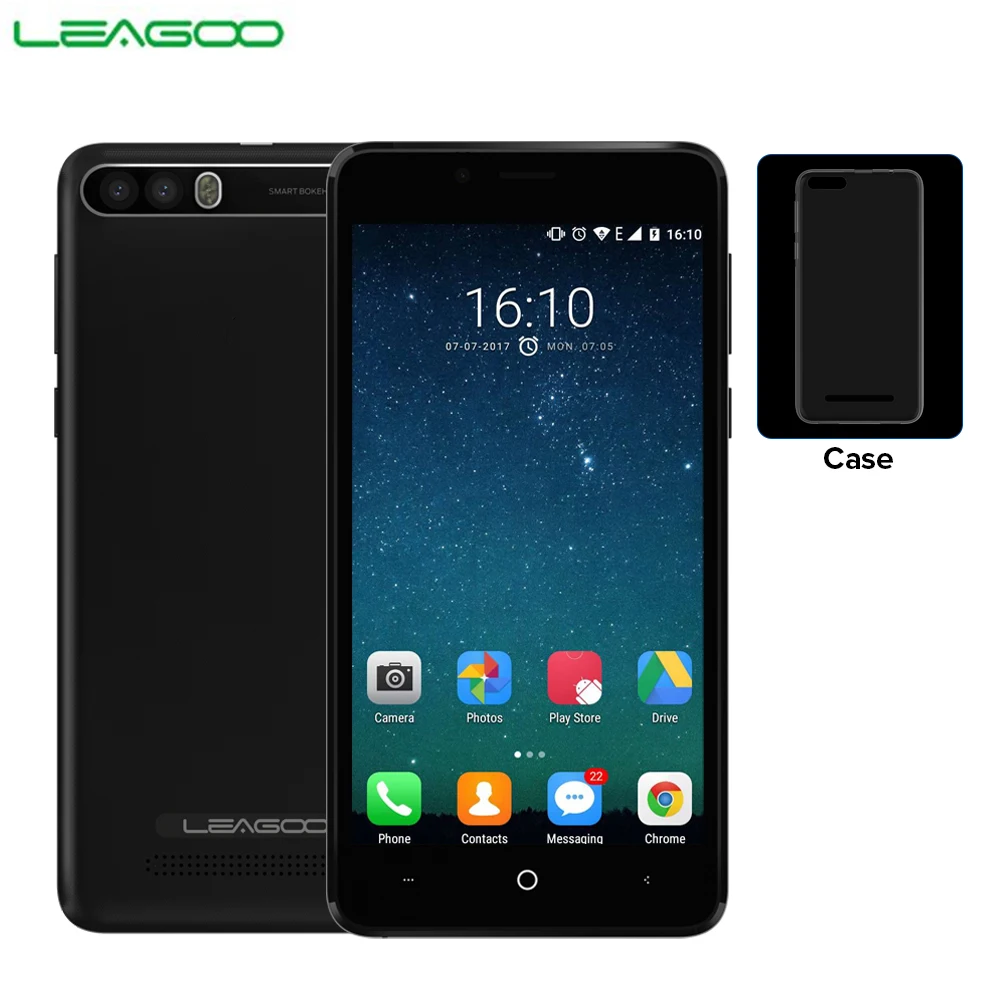 LEAGOO P1 Pro 4G 8.0MP мобильный телефон Android 7 0 Dual сзади Камера 4000 mAh 2 Гб Оперативная память