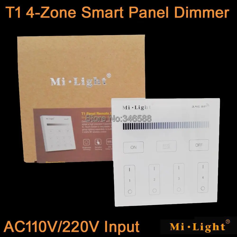 Mi.Light T1 4 Zone Brightness Dimmer Smart Touch Panel Remote