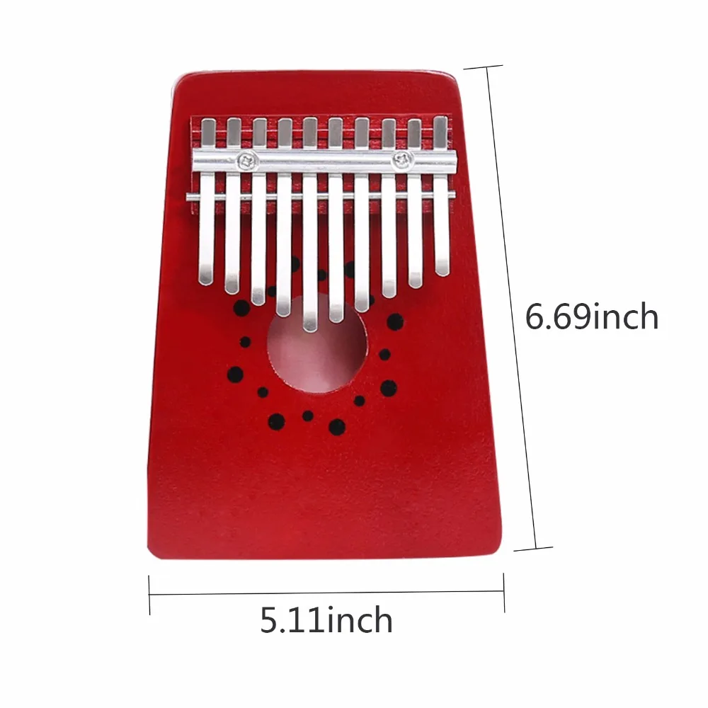 Пианино с бесплатной надписью на 10 клавиш пианино Mbira Kalimba Likembe Африканским