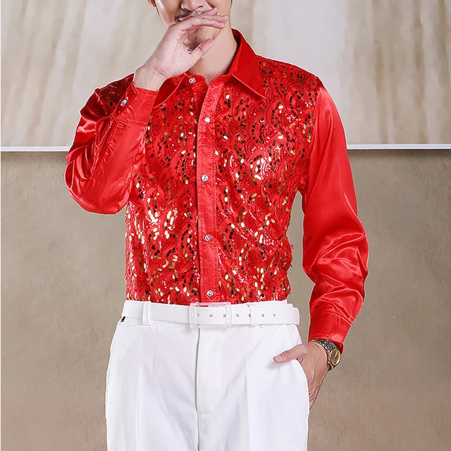 Genial Camisa de manga larga para hombre de baile - Imagen 4