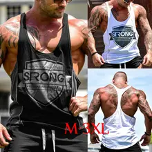 Американский мужской жилет Летний Повседневный тренировочный тренажерный зал без рукавов майка мышечная Спортивная футболка