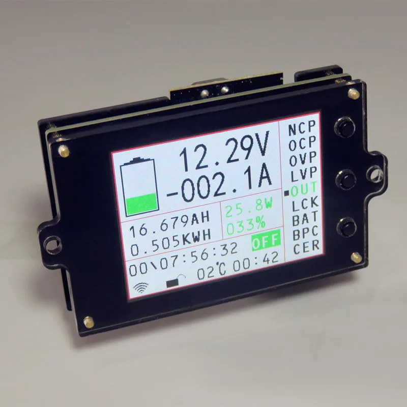 

DC 500V Wireless voltage meter ammeter Solar Battery Tester Charging coulometer capacity Power detector
