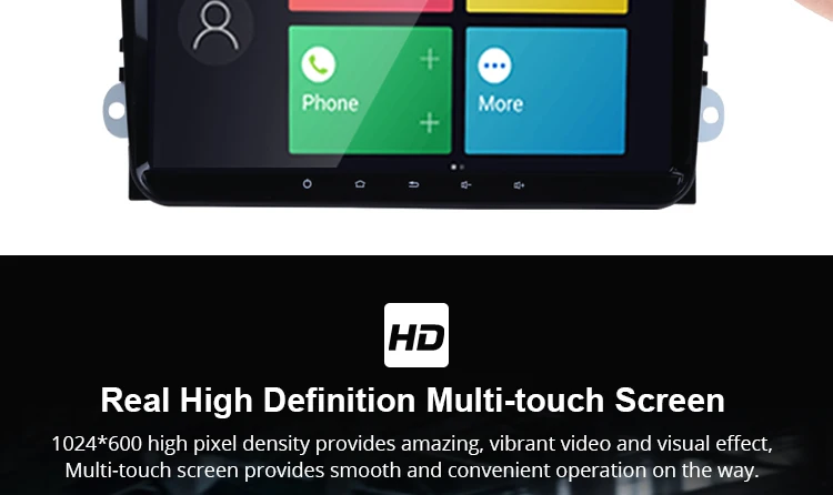 Perfect 9 Inch Android 9.0 Car Player For VW Polo Golf Passat Tiguan Skoda Yeti Superb Rapid Fabia Octavia With GPS Radio Carplay 7