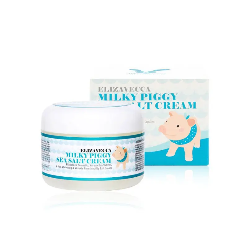 Корея косметический Elizavecca Milky Piggy море соляной крем 100 мл для лица с морской соли 9%