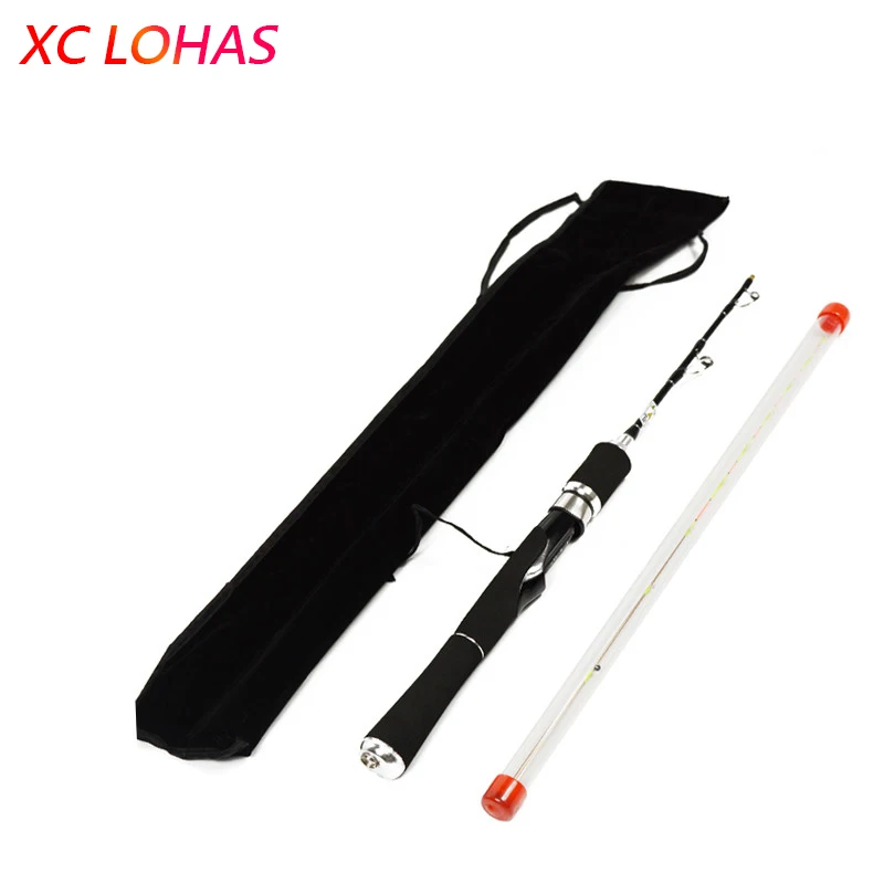 

Mini 80CM Carbon Fiber Lure Fishing Rod Unbreakable Titanium Tip Fishing Pole Super Soft Anti-corrosion Raft Boat Fishing Rod