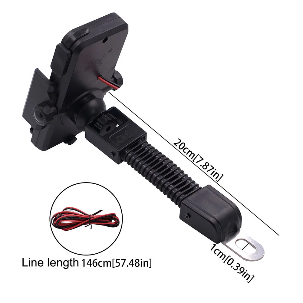 Телескопическая CS-7901A1 мотоцикл телефон Qi быстрая зарядка беспроводное зарядное устройство кронштейн держатель