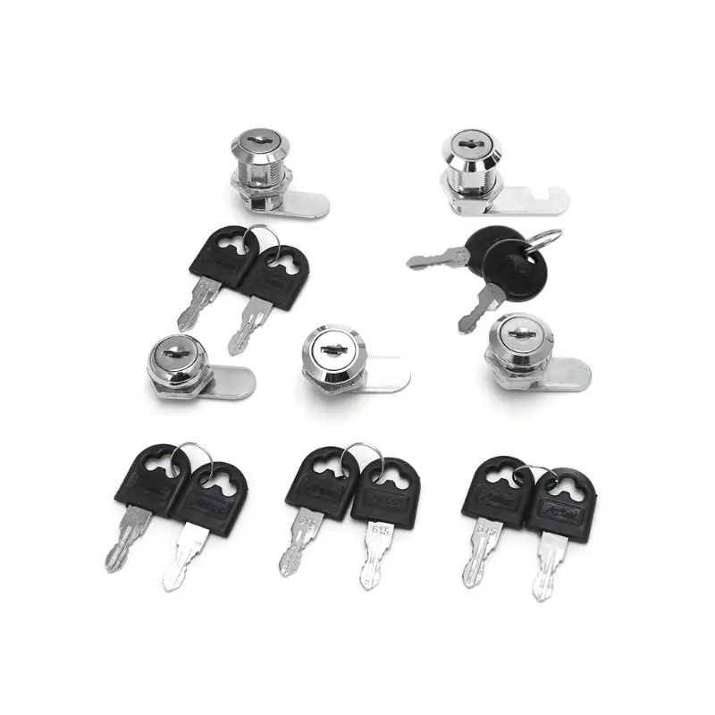 

10-30mm Cam Lock Filing Cabinet Post Mailbox Drawer Cupboard Locker 2 Key