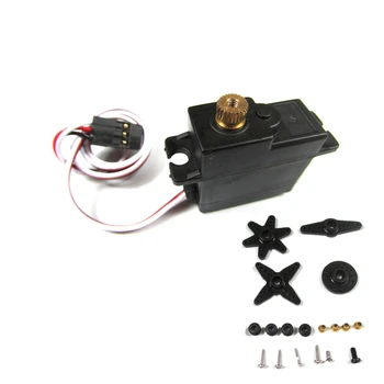 

Metal Gear Steering Gear Servo Set for 1/18 Military Truck RC Car Upgrade Refit Three Line Metal Servo Set RC Car Upgrade Parts