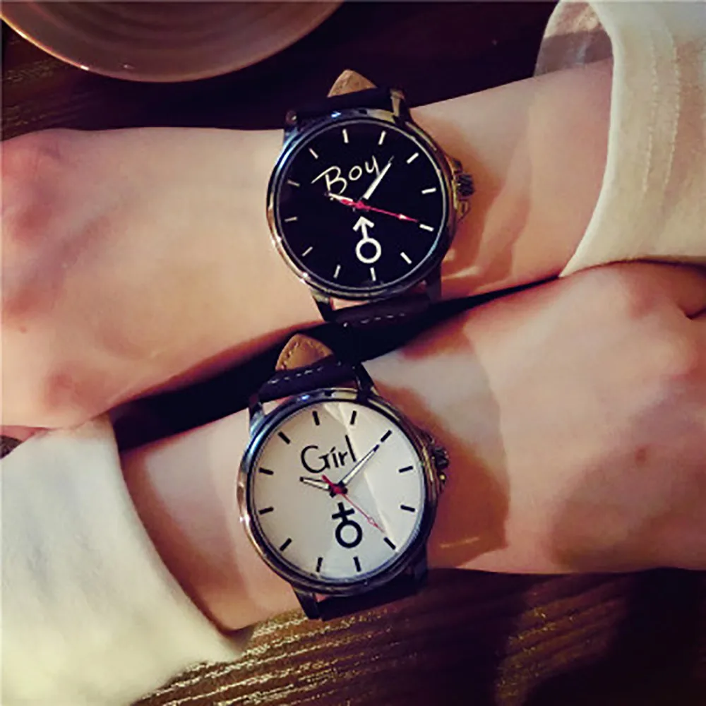 Simple font b Watches b font Mens Delicate Steel Dial Lover s Wrist font b Watch