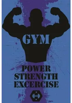 

INSPIRATIONAL MOTIVATIONAL gym poster POWER STRENGTH EXCERCISE SILK POSTER Decorative painting 24x36inch