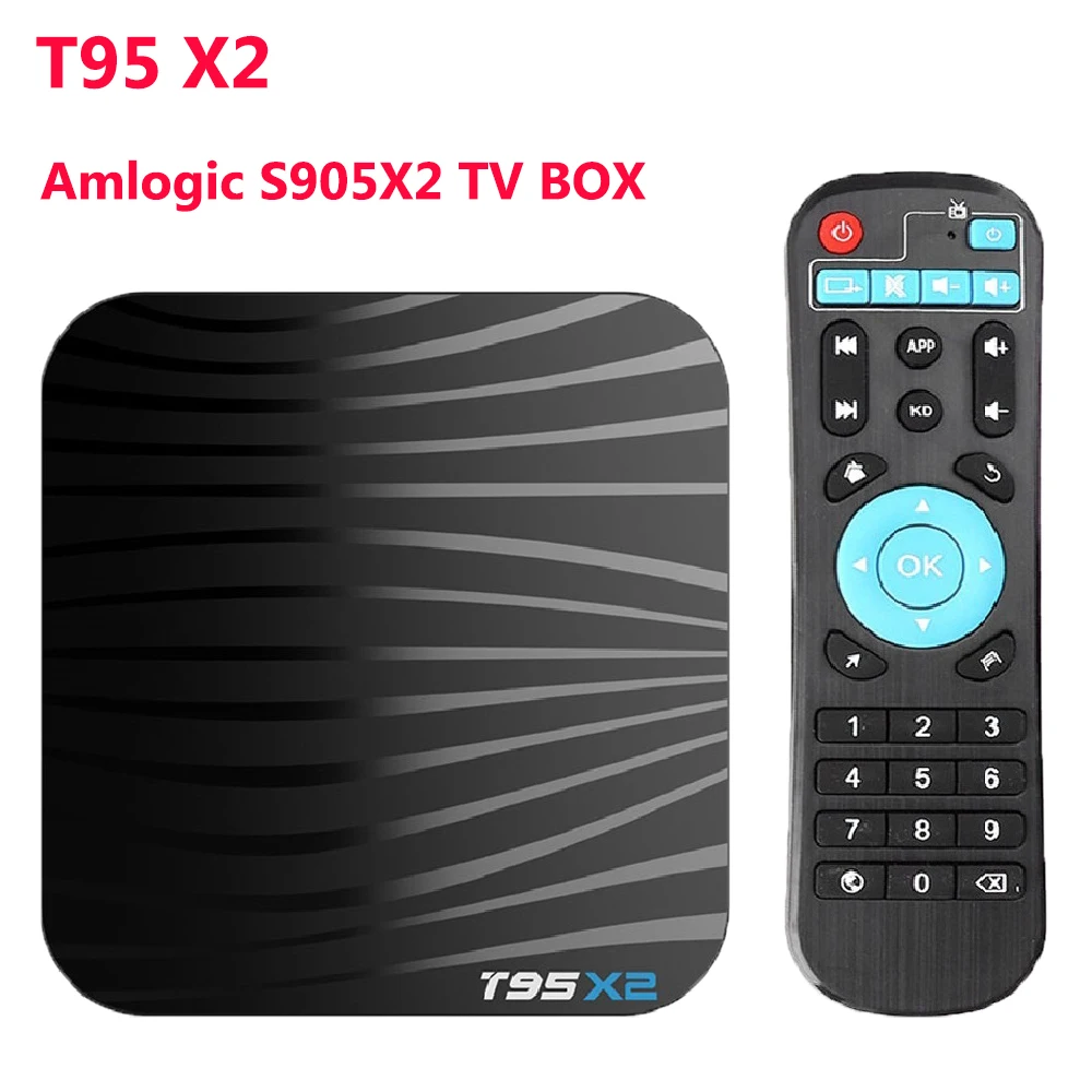 

T95X2 Amlogic S905X2 TV BOX Android 8.1 Smart TV Box DDR4 4GB 32GB Amlogic S905W Quad Core H.265 4K Set top box 2GB 16GB T95 X2