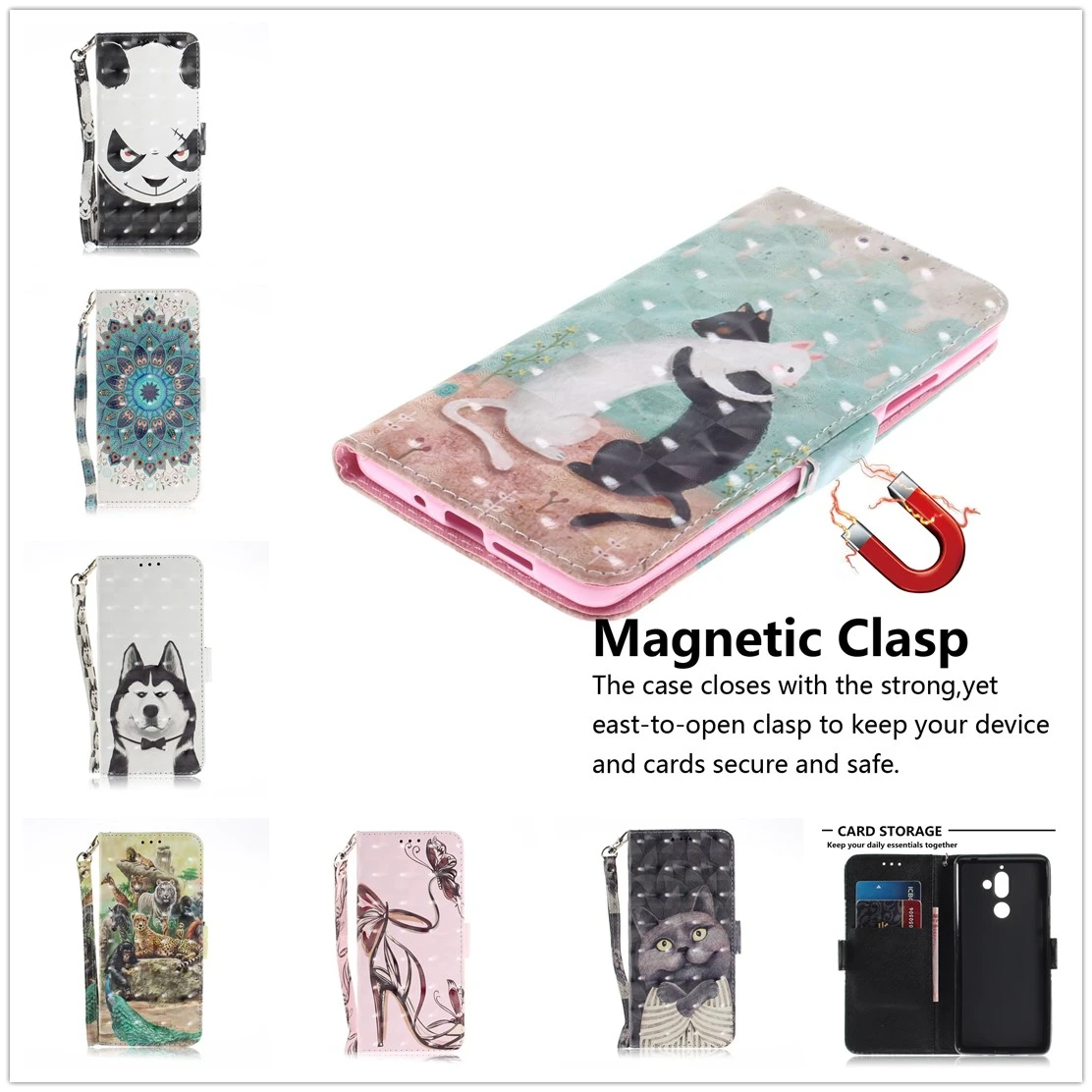 

Flip Case for Nokia X5 X6 X 6 5 Cover Pu Leather Wallet Card Coque for Nokia 3.1 5.1 Plus 6.1 7.1 2018 Cases for Nokia 7 Plus