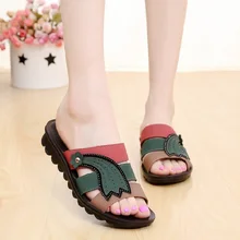 2016 summer new mom fashion cool slippers soft bottom casual slippers large size in older pregnant women anti-skid slippers