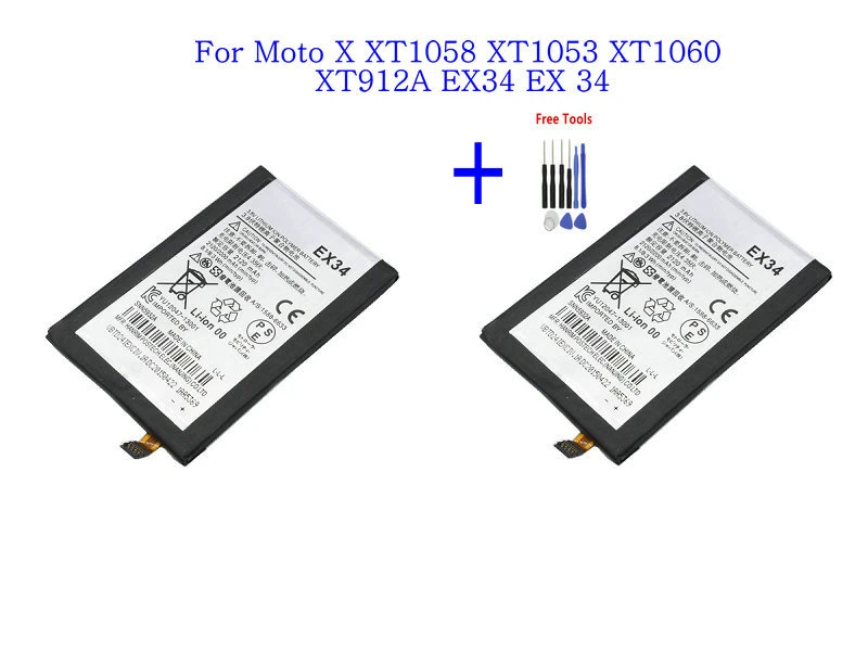 2x 2200mah Ex34 Replacement Battery For Motorola Moto X Xt1058 Xt1053  Xt1060 Xt912a Batteria Batteries + Repair Tools Kit - Mobile Phone  Batteries - AliExpress