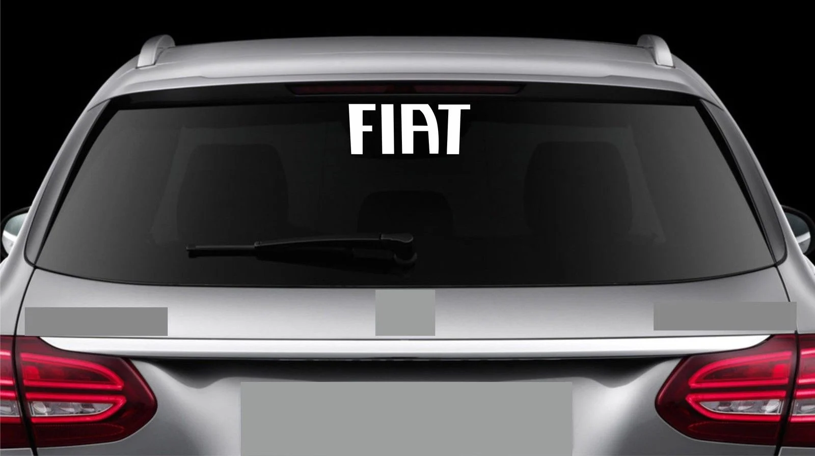 

For Rear Window sticker fits Fiat 500 Punto Decal Emblem Car Logo RW15