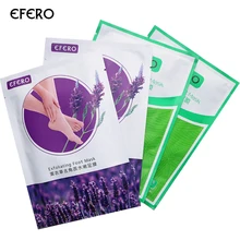 Efero отшелушивающая маска для ног омертвевшая кожа детские носки для педикюра Лаванда отшелушивающая кутикулы пилинг стопы Уход за ногами Маска 4 шт