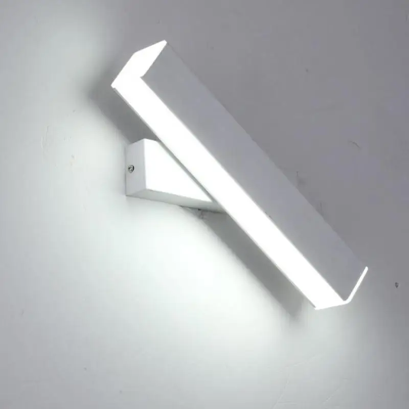 Mur LED rotatif nordique allume les lampes de lecture de chevet d'escalier acrylique d'hôtel moderne allume les lumières de chevet de mur de salon