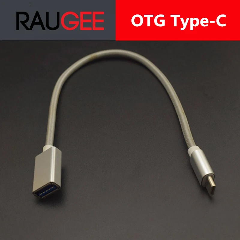 

raugee Type-C OTG Date Cable Connector TypeC USB 3.1 3.0 Type C To Female OTG Cable Adapter For OnePlus3 2 For Lenovo ZUK Z2 Pro