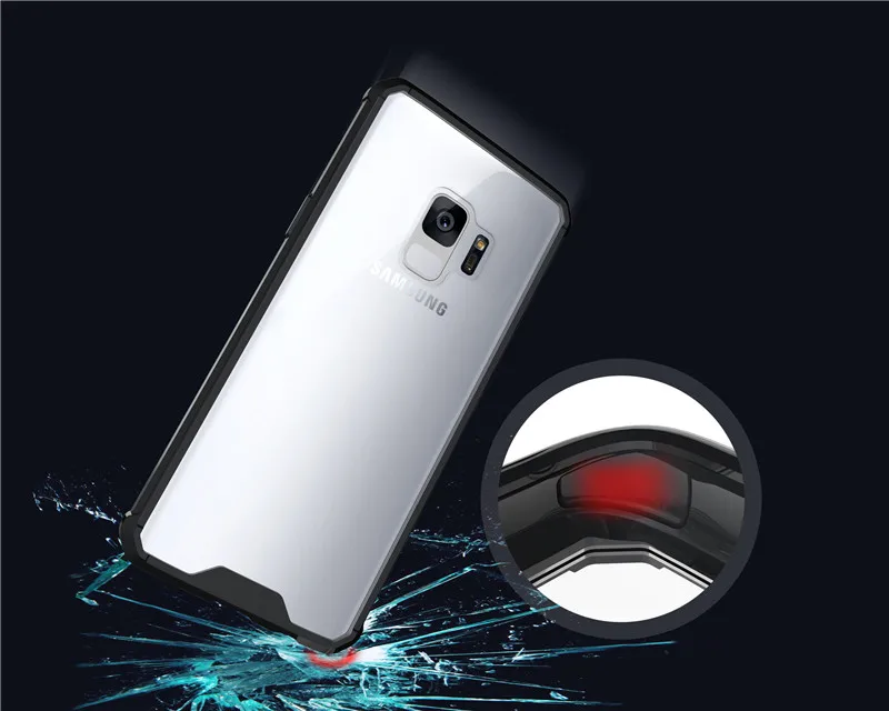 For Samsung Galaxy S9 Case Rugged Armor Transparent Hybrid Shockproof Holster Hard Case For Galaxy S9 Phone Protective Cove (5)