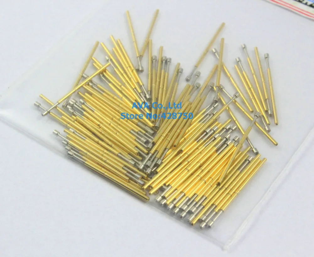 

100 Pieces P50-A2 Dia 0.68mm Length 16mm 75g Spring Test Probe Pin