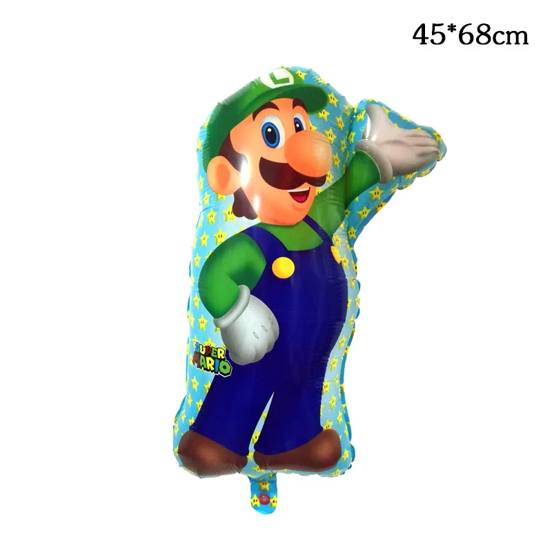 Super Mario Bros воздушные шары фильм игра вентиляторы воздушный шар мультфильм Луиджи Марио майлар воздушный гелиевый баллон воздушные шары для украшения вечеринок баллон