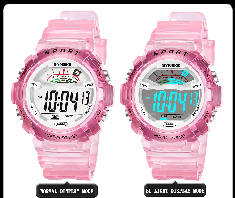 SYNOKE NEW Digital Children Watch Kids Watches Girls Boys Clock Child Sport Wrist Watch Digital-watch for Girl Boy Surprise Gift