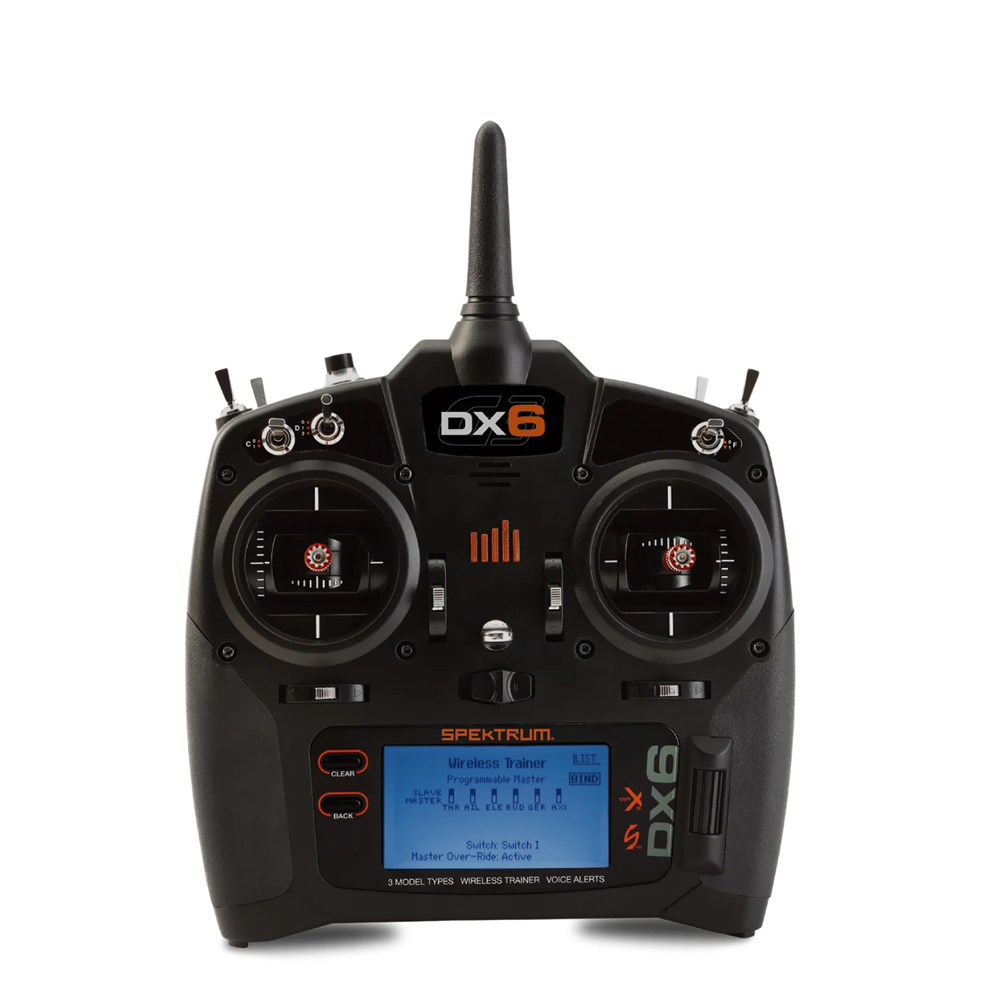 

Spektrum (pie) DX6G3 AR610 6 channel remote control or AR6600T receiver original aluminum box