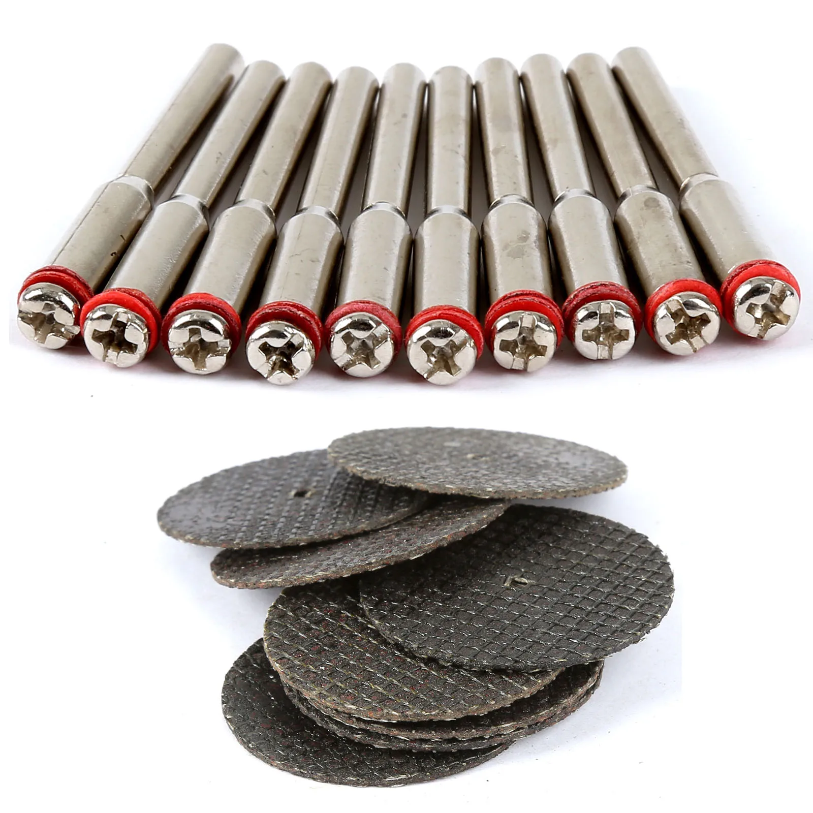 dophee 32mm Resin Fibre Cutting Disc Cut Off Wheel Sanding Discs +10Pcs