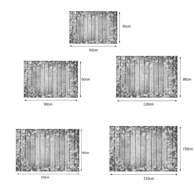 ALLOYSEED деревянная доска снежинка шаблон фотографии фон Студия фото фон ткань цифровой видео фотографии фоны