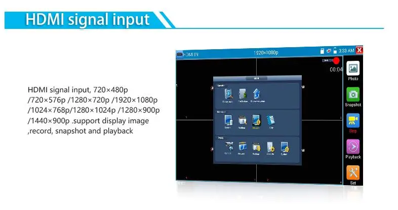 Тестер ip-камеры 9800 Plus 7 дюймов H.265 4K 8MP TVI CVI AHD SDI CVBS IPC CCTV монитор с кабелем tracer/TDR/мультиметр HDMI вход/выход
