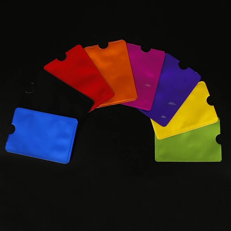 Aluminum Anti Rfid Reader Blocking Credit Card Holder 2PC wallet card holder credit card holder card holder card wallet document card wallet wallet card bag