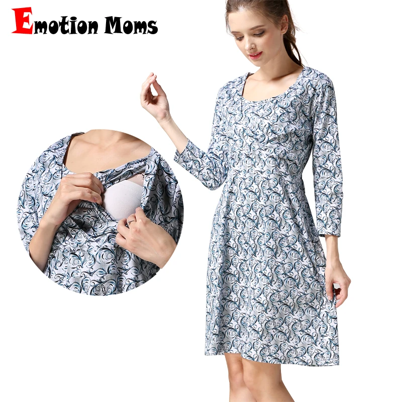 Emotion Moms/весеннее платье для беременных; одежда для кормящих матерей; платья для беременных женщин; Одежда для беременных