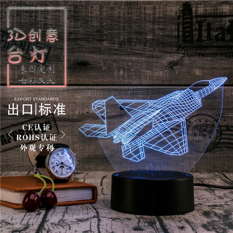 3D Led Novety освещение креативный подарок ночник настольная лампа космический