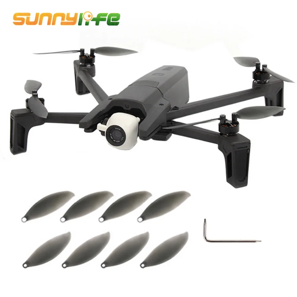 

SUNNYLIFE 4 Pairs =8PCS Low-Noise Quick-release Propellers with 1PC Wrench Remove Tool for Parrot Anafi Drone Accessories