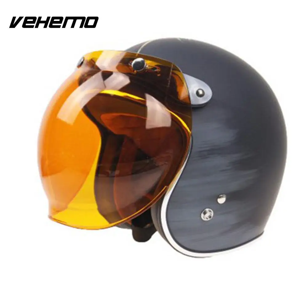 

Motorcycle Motorbike Flip Down Retro Helmet Visor Bubble Shield Lens Base