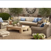 Новое прибытие Скидка открытый плетеная сад старый стиль мебель диваны Китай