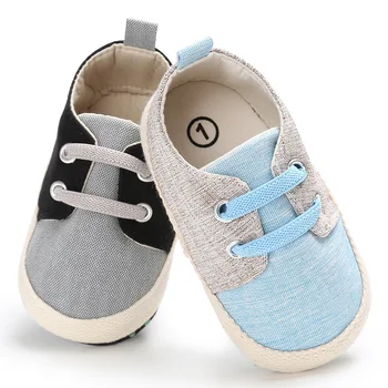 

New Fall Arrival Baby First Walkers Baby Shoes Fashion Patchwork Canvas Toddler Shoe for Babies
