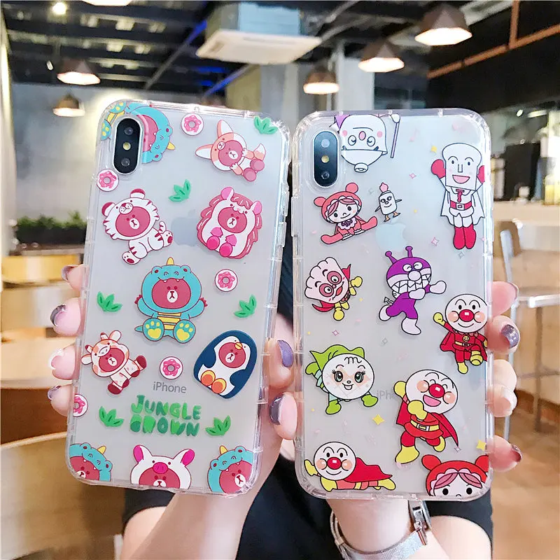 For iphone xs max cover for iphone 7 plus case for iphone 8 cover cartoon Transparent case for iphone 6 6s 7 8 plus XS XR coque For iphone xs max cover for iphone 7 plus case for iphone 8 cover cartoon Transparent case for iphone 6 6s 7 8 plus XS XR coque